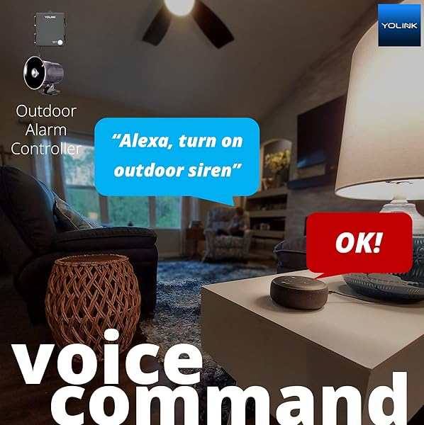 YoLink YoLink Outdoor Security Siren and Smart Alarm Controller Kit Loud 110 dB Wireless Battery Powered 1/4 Mile Range Compatible with Alexa Google Home - View 5 of 9