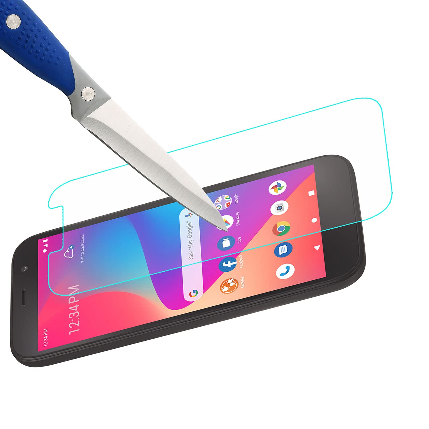 Mr.Shield Mr.Shield [3-Pack] Designed For BLU View 2 (B130DL) [Tempered Glass] [Japan Glass with 9H Hardness] Screen Protector with Lifetime Replacement - View 4 of 6