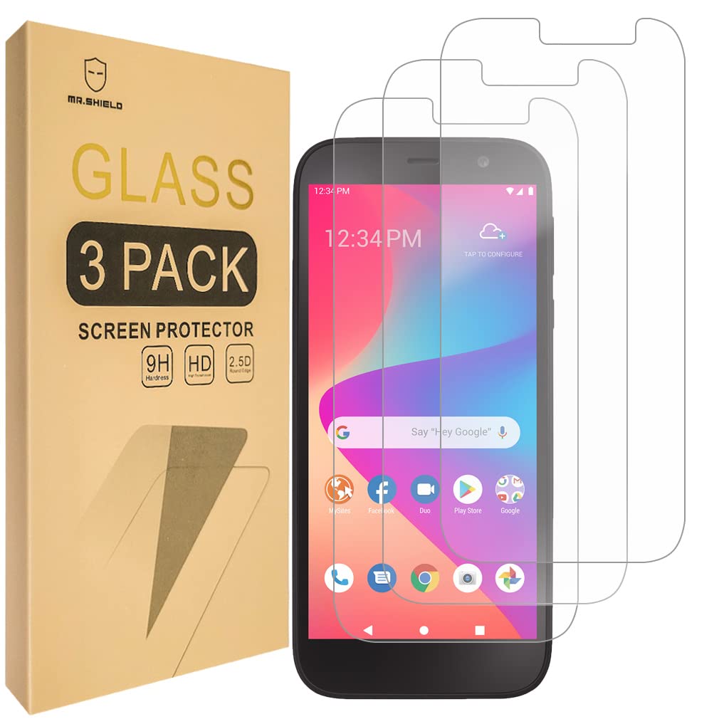 Mr.Shield [3-Pack] Designed For BLU View 2 (B130DL) [Tempered Glass] [Japan Glass with 9H Hardness] Screen Protector with Lifetime Replacement