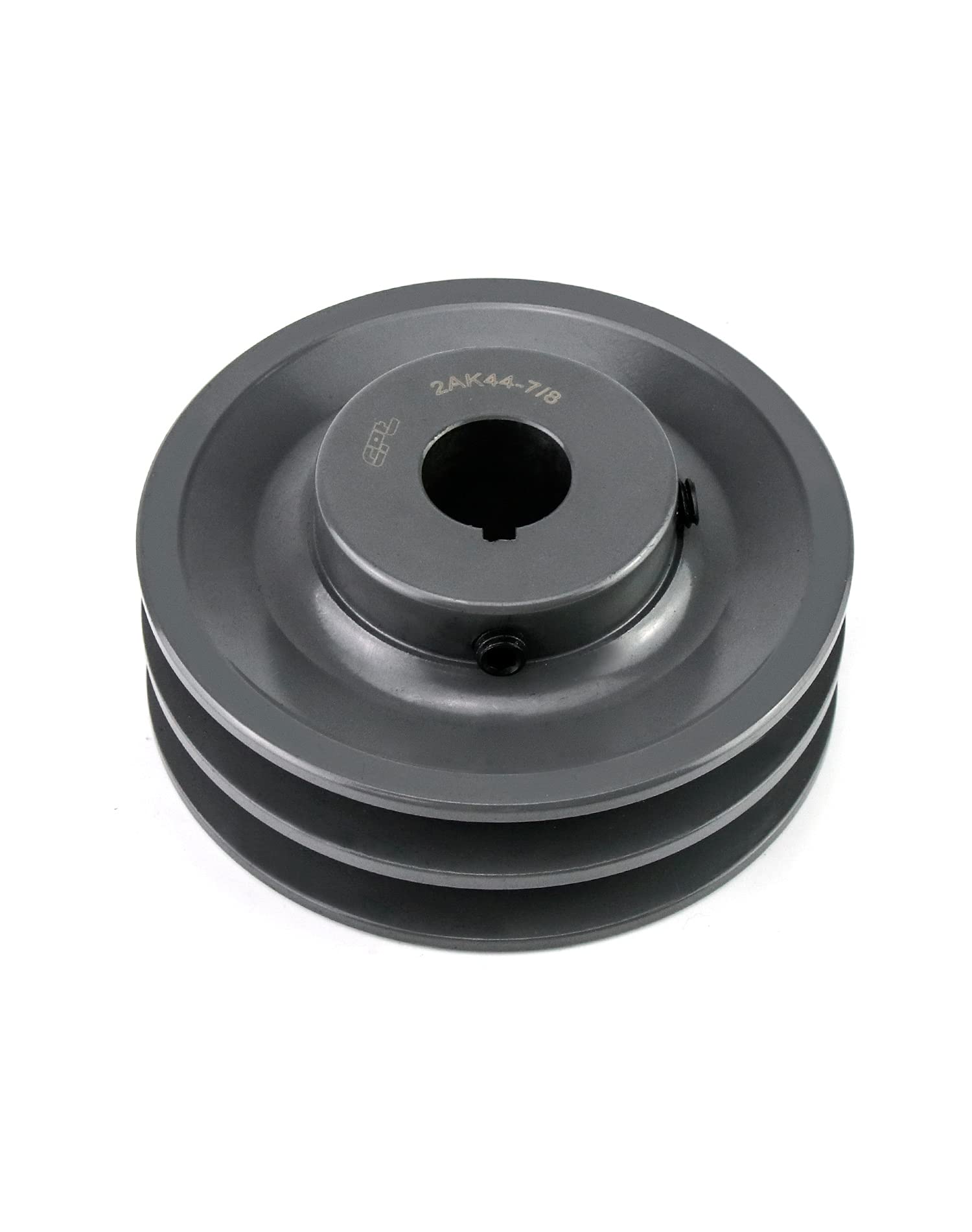 QWORK Double Groove Web Sheaves 4.25 Inch OD 7/8 Inch Bore V Belt Sheave for V Belt 2AK4478