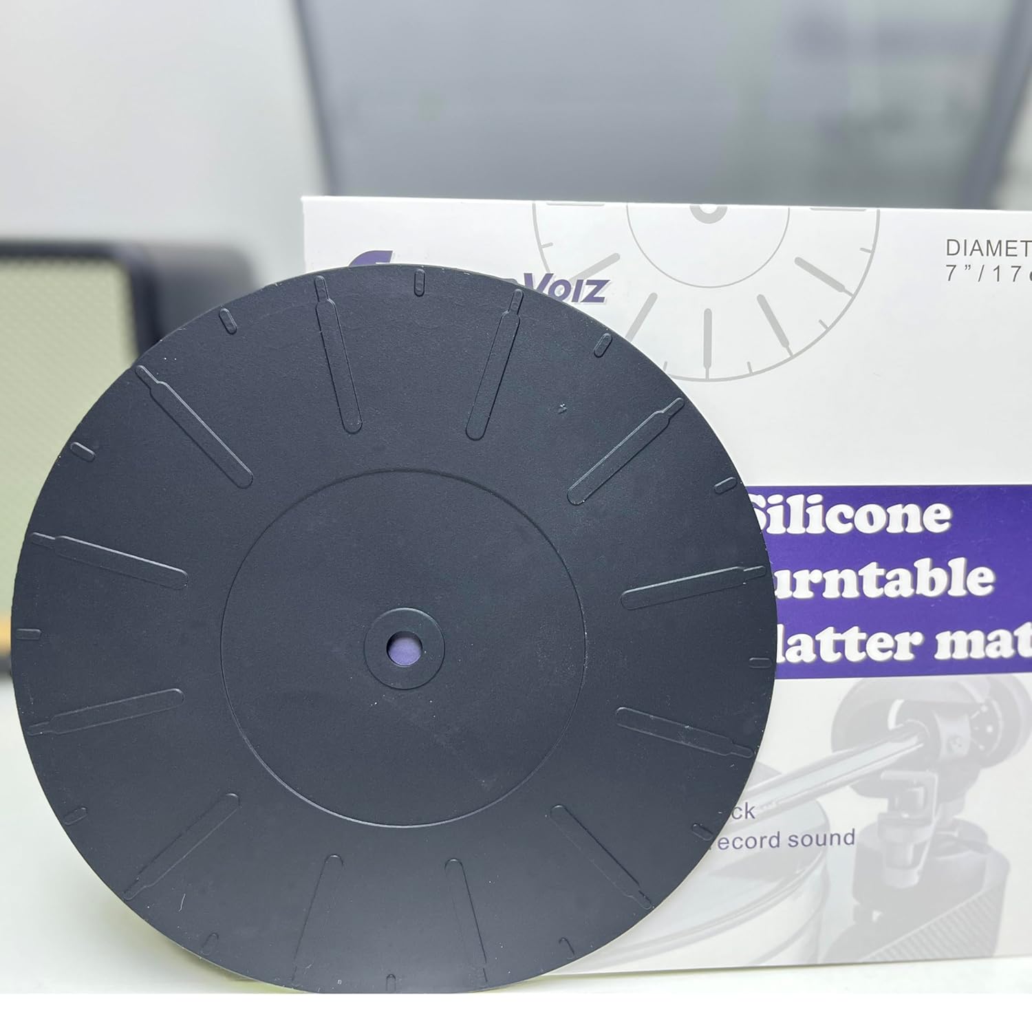 Gartopvoiz Turntable Mat, 7" Silicone Rubber Record Vinyl Slipmat Universal for All Record LP Players by Gartopvoiz - View 4 of 4