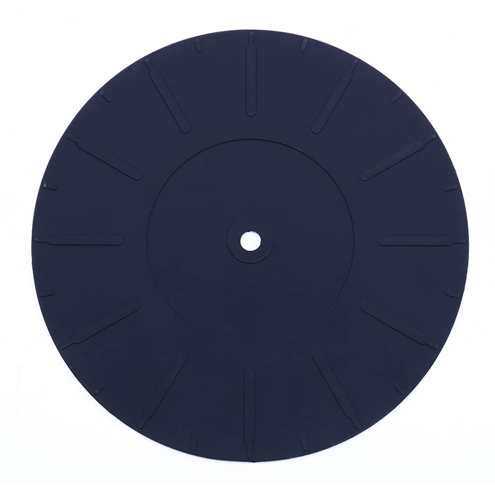 Gartopvoiz Turntable Mat, 7" Silicone Rubber Record Vinyl Slipmat Universal for All Record LP Players by Gartopvoiz