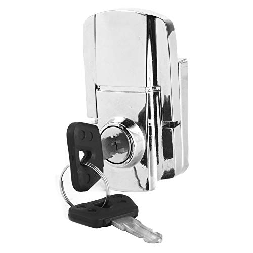 Acouto Motorcycle Trunk Lock Iron Motorcycle Rear Trunk Lock Anti?Theft with 2 Keys Modification Accessories Fit for Big Sheep Popular - View 7 of 9