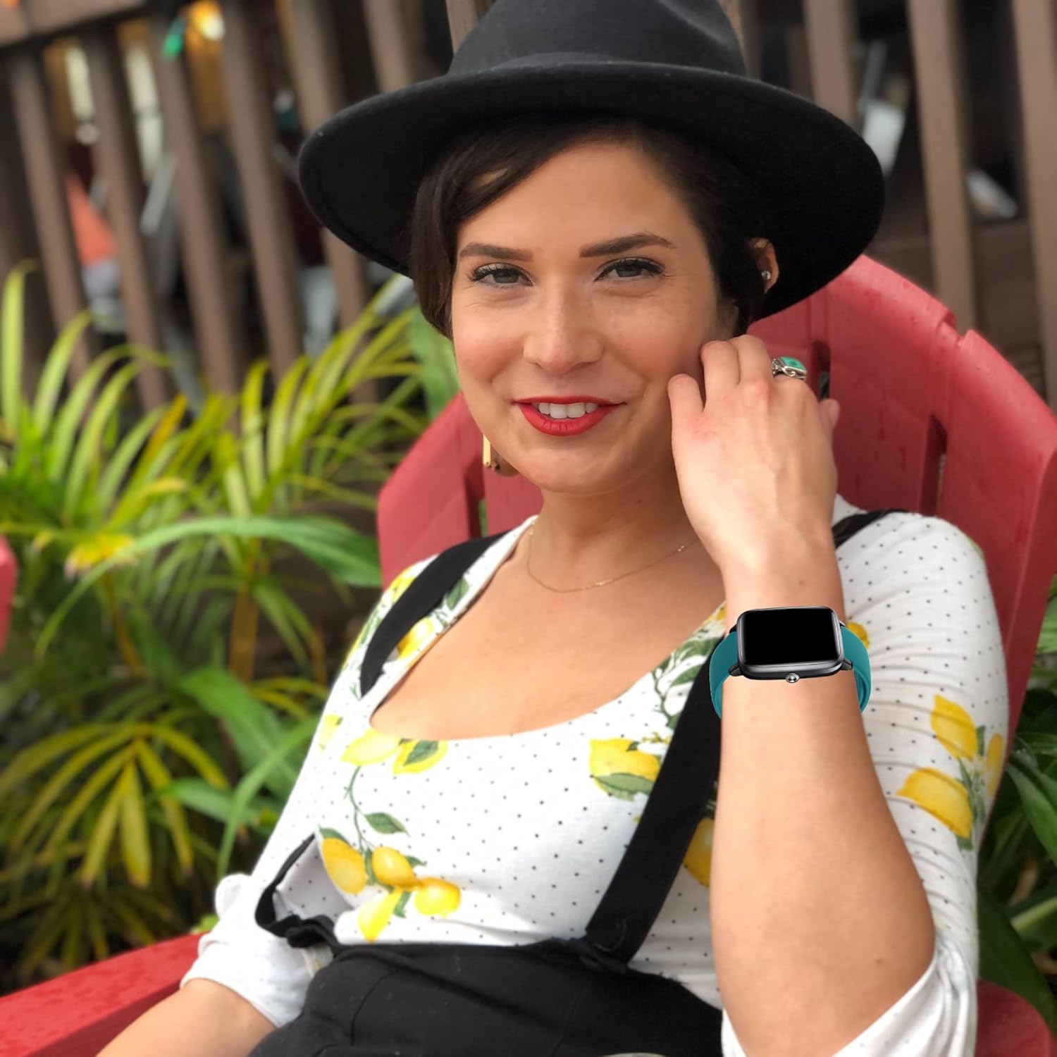 E ECSEM E ECSEM Replacement Bands for GRV FC1 FC5 Letsfit ID205L ID205S Smart Watch Soft Silicone Quick Release Wristbands for Veryfitpro ID205L,ID205,ID205S - View 6 of 8