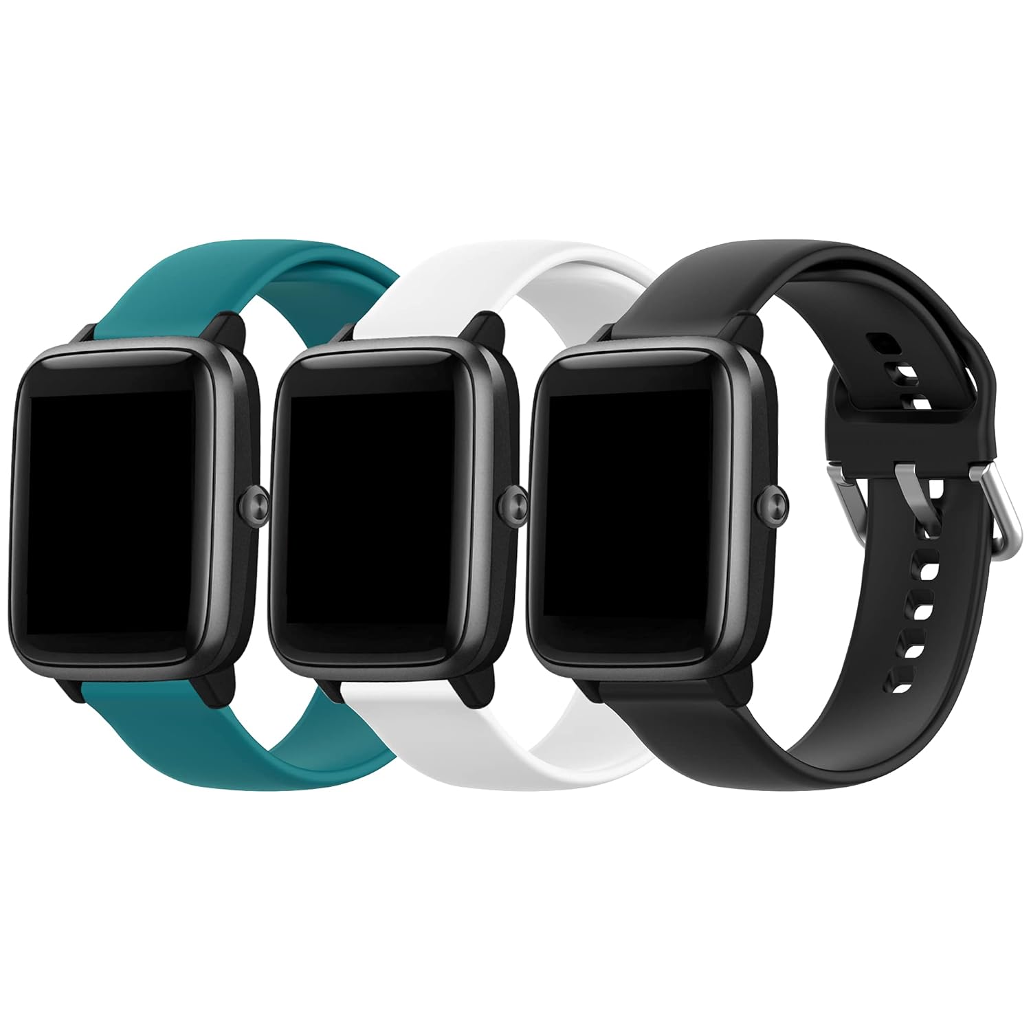 E ECSEM Replacement Bands for GRV FC1 FC5 Letsfit ID205L ID205S Smart Watch Soft Silicone Quick Release Wristbands for Veryfitpro ID205L,ID205,ID205S