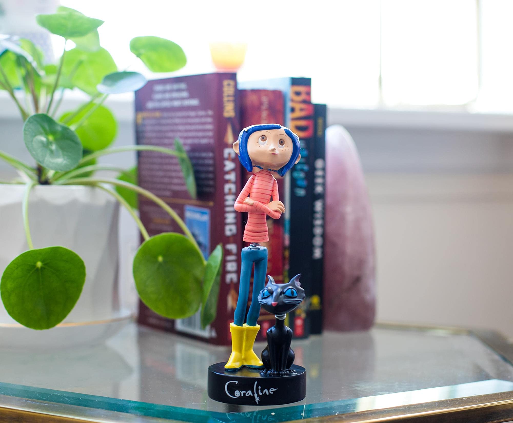 Surreal Entertainment Coraline Cat PVC Bobble Figure Statue Collectible Desk Toy 6.5 Inches Tall Novelty Gift for Home Office Decor - View 4 of 7