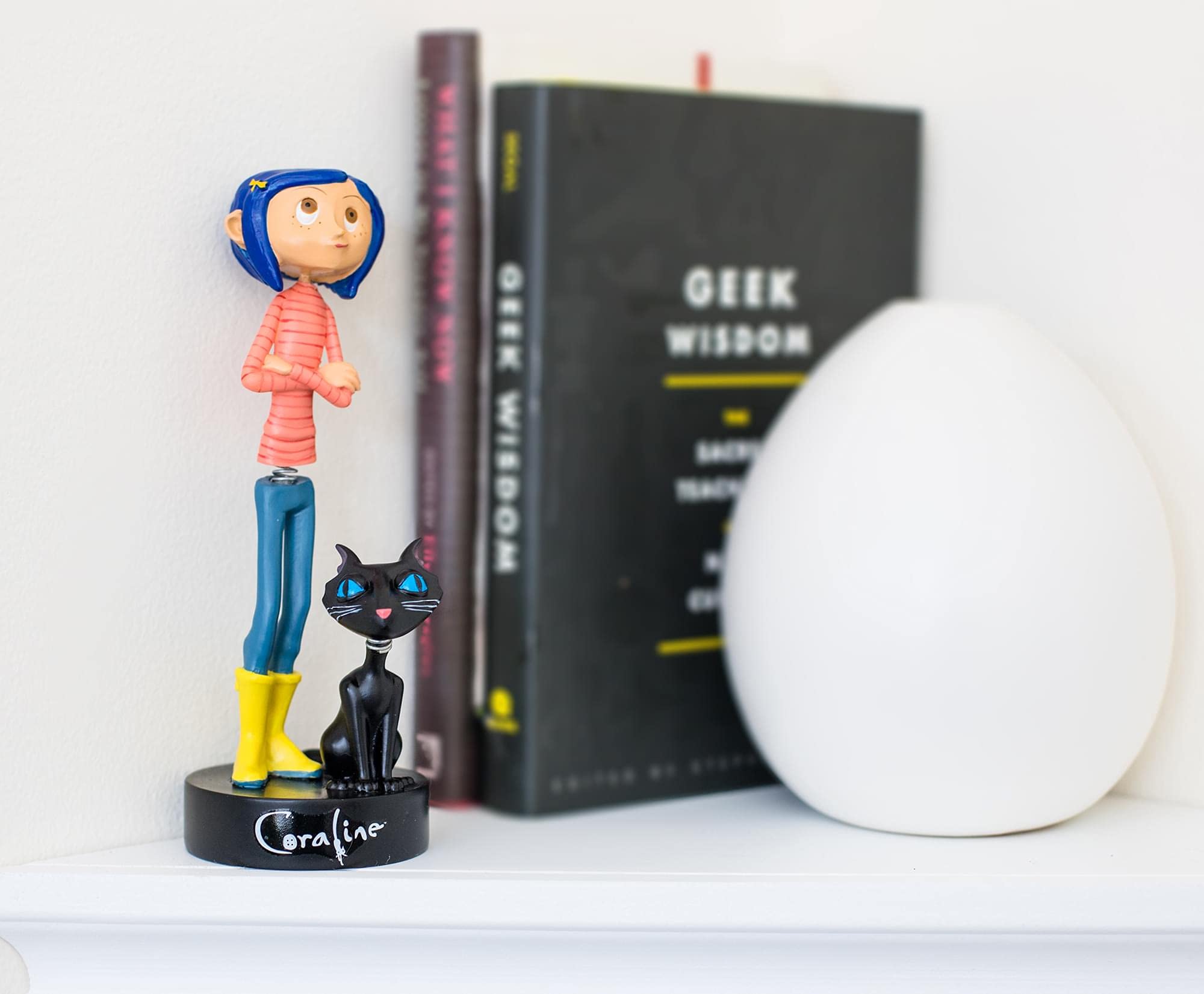 Surreal Entertainment Coraline Cat PVC Bobble Figure Statue Collectible Desk Toy 6.5 Inches Tall Novelty Gift for Home Office Decor - View 5 of 7