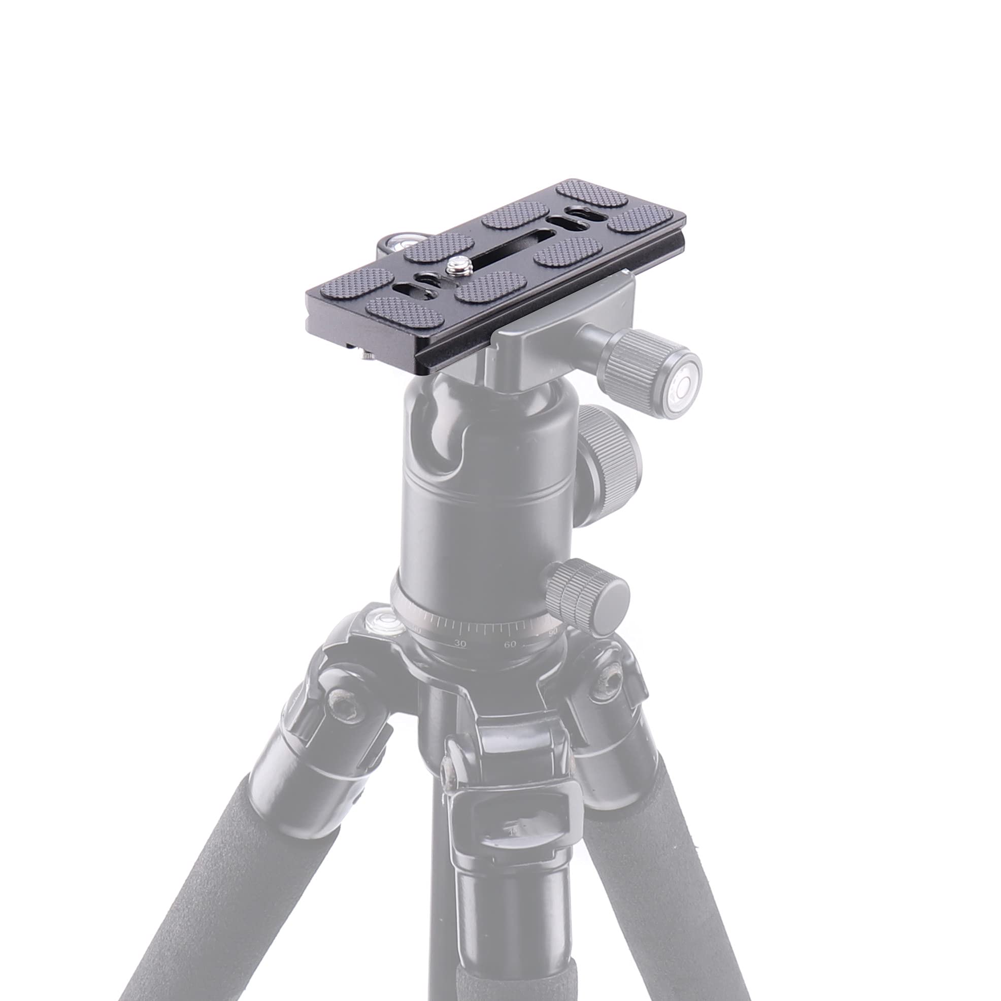 FocusFoto PU100 Quick Release Plate 100mm with 1/4"-20 Screw for Benro B0 B1 B2 J0 J1 N1 Arca Swiss Tripod Ball Head - View 6 of 7