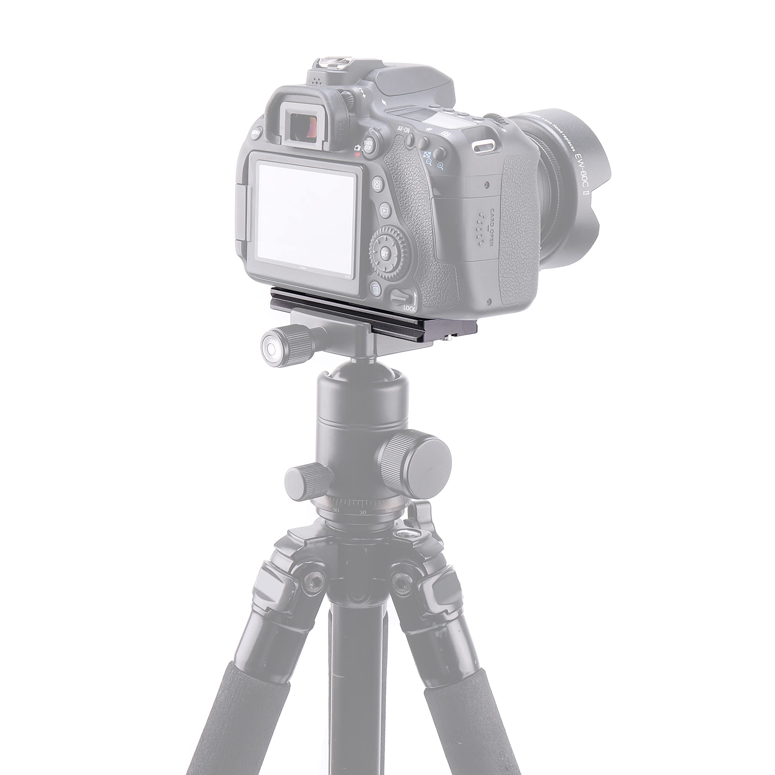 FocusFoto PU100 Quick Release Plate 100mm with 1/4"-20 Screw for Benro B0 B1 B2 J0 J1 N1 Arca Swiss Tripod Ball Head - View 7 of 7