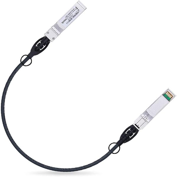 ipolex 10G SFP+ Twinax Cable 0.3 Meter Direct Attach Copper DAC Passive for Cisco Ubiquiti D-Link Supermicro Netgear Mikrotik ZTE