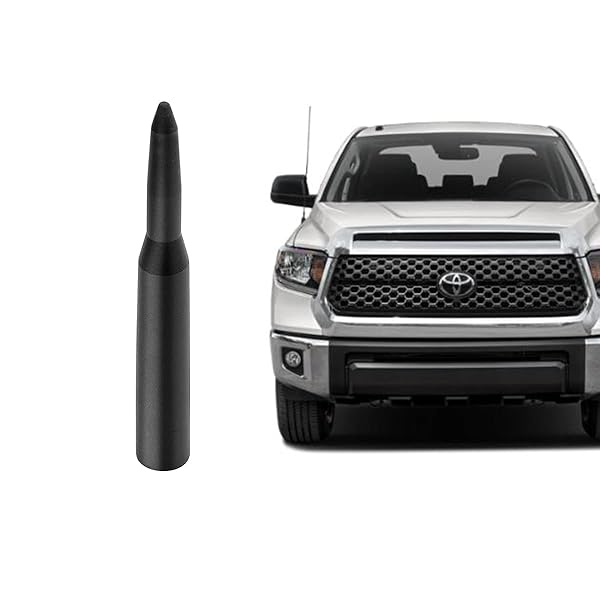 PYGHAP PYGHAP Stylish Short Antenna for Toyota Tundra Tacoma Trucks 4 Inch Aluminum Car Wash Proof Antenna