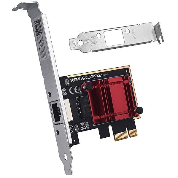 C&N RTL8125B 2.5Gbps PCIe Ethernet Network Card Multi Gigabit NIC RJ45 LAN Adapter Plug and Play for Windows Linux macOS