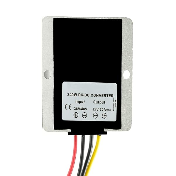 QJFCare QJFCare Golf Cart DC DC Converter Regulator 36V 48V to 12V 20A Power Supply Module Waterproof Voltage Reducer for Golf Carts and Trucks - View 8 of 9