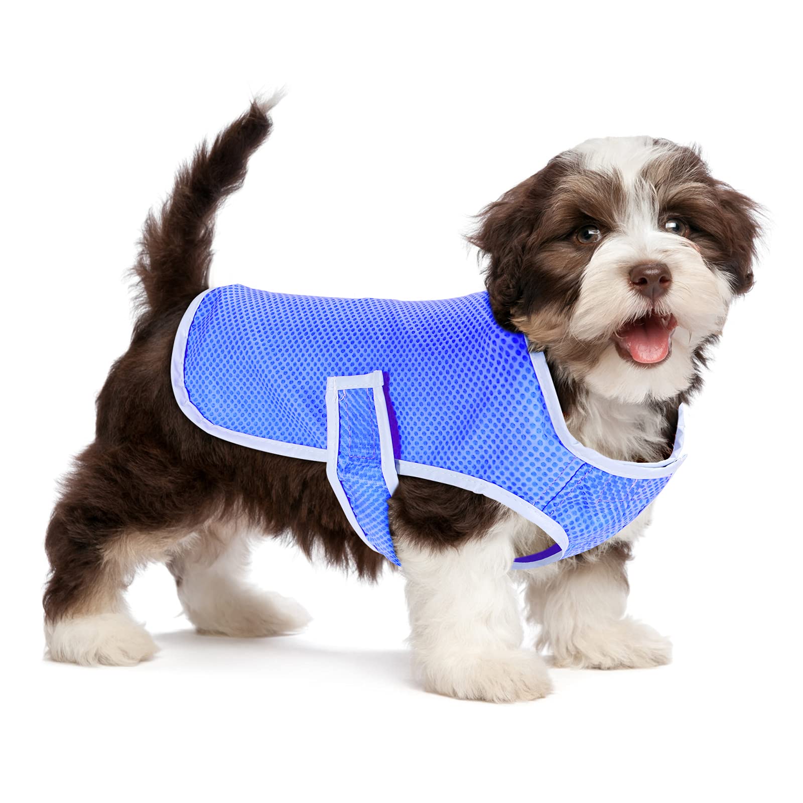 POPETPOP Dog Cooling Vest, Lightweight Cooler Jacket, Pet Vest Harness for for Small Medium Dogs(Size)