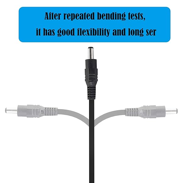 GINTOOYUN GINTOOYUN DC Y Splitter Cable 1 Male to 2 Female 5.5mm x 2.1mm Power Extension Adapter for CCTV Cameras Routers DVR 2PCS - View 5 of 6