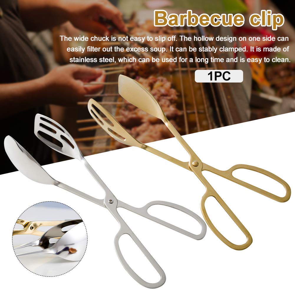 Denpetec Food Tongs, Stainless Steel Kitchen Tongs Salad Tongs for Cooking, Barbecue, Pastry, Sandwich, Ice, Serving Scissors Tongs - View 4 of 9