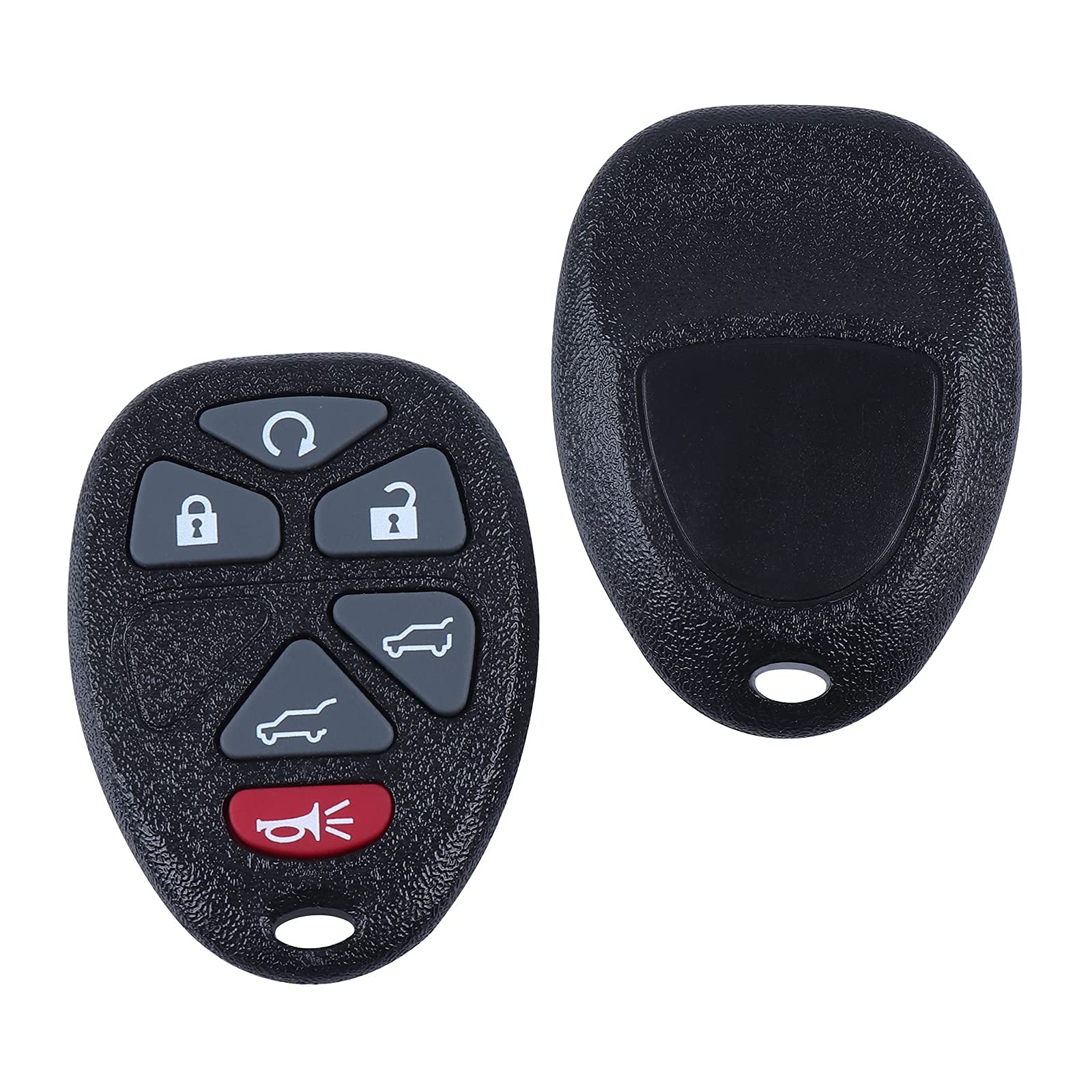 KEYSREMOTE Car Keyless Entry Key Fob Replacement for 2007-2014 Escalade ESV GMC Yukon Chevy Suburban Tahoe Remote Control OUC60221, OUC60270 (2 Pack) - View 6 of 7