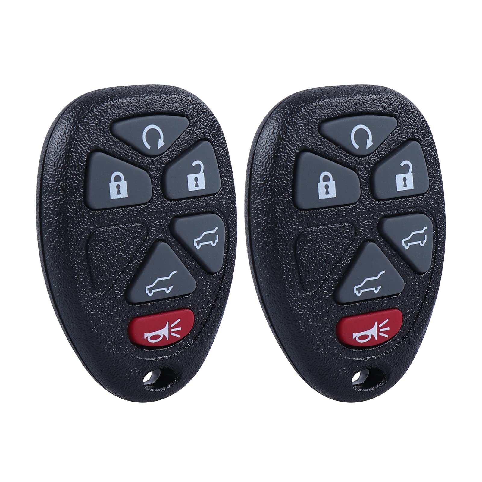 KEYSREMOTE Car Keyless Entry Key Fob Replacement for 2007-2014 Escalade ESV GMC Yukon Chevy Suburban Tahoe Remote Control OUC60221, OUC60270 (2 Pack)