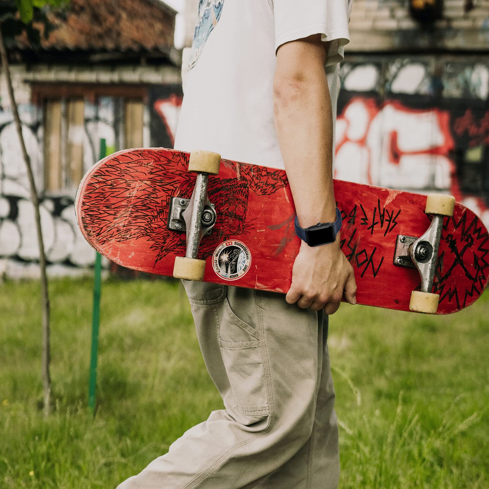 E ECSEM Replacement Watch Bands for Veryfitpro ID205L Smart Watch and ID205G,ID205S,ID205U,SW020,SW023,SW025 Smart Watch Silicone Band(6Pack) - View 5 of 7