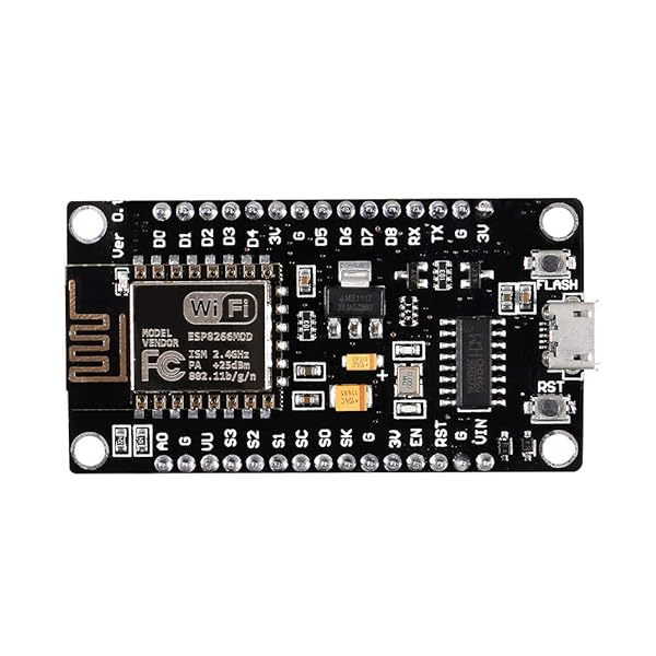 ACEIRMC ACEIRMC ESP8266 Serial Wireless Module ESP12E NodeMcu V3 Lua WiFi Development Board Compatible with Arduino IDE MicroPython Pack of 6 - View 2 of 6