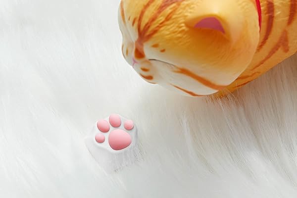 SYA SYA ZOMOPLUS Cute Cat Claws Keycaps 3D Model OEM Profile for Cherry MX Mechanical Gaming Keyboard Custom Squishy Paws Key Caps - View 5 of 7