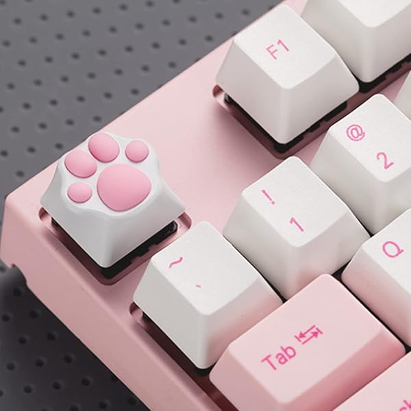SYA SYA ZOMOPLUS Cute Cat Claws Keycaps 3D Model OEM Profile for Cherry MX Mechanical Gaming Keyboard Custom Squishy Paws Key Caps - View 6 of 7