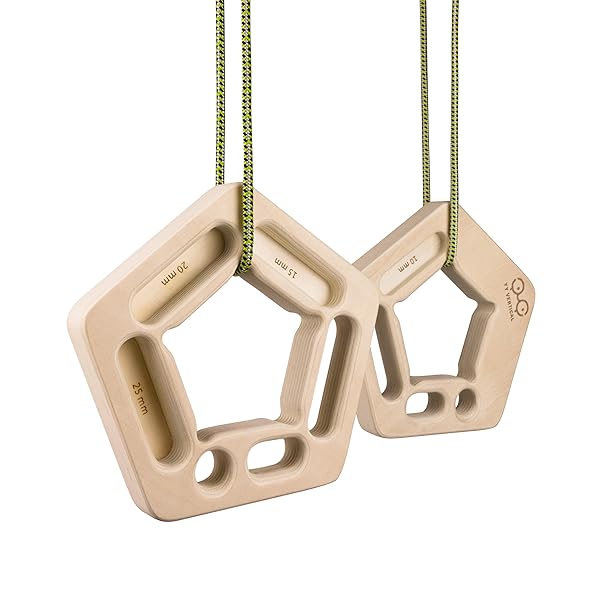 YY Vertical YY VERTICAL Wooden Climbing Hang Holds: Perfect for Home Training & Finger Strengthening