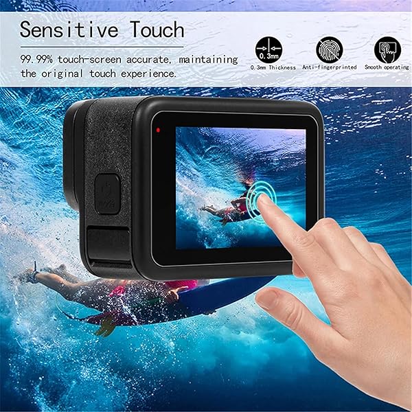 ZLMC 11PCS GoPro Hero 9 Screen Protector Kit with Tempered Glass and Rubber Lens Covers for Ultimate Protection - View 2 of 7