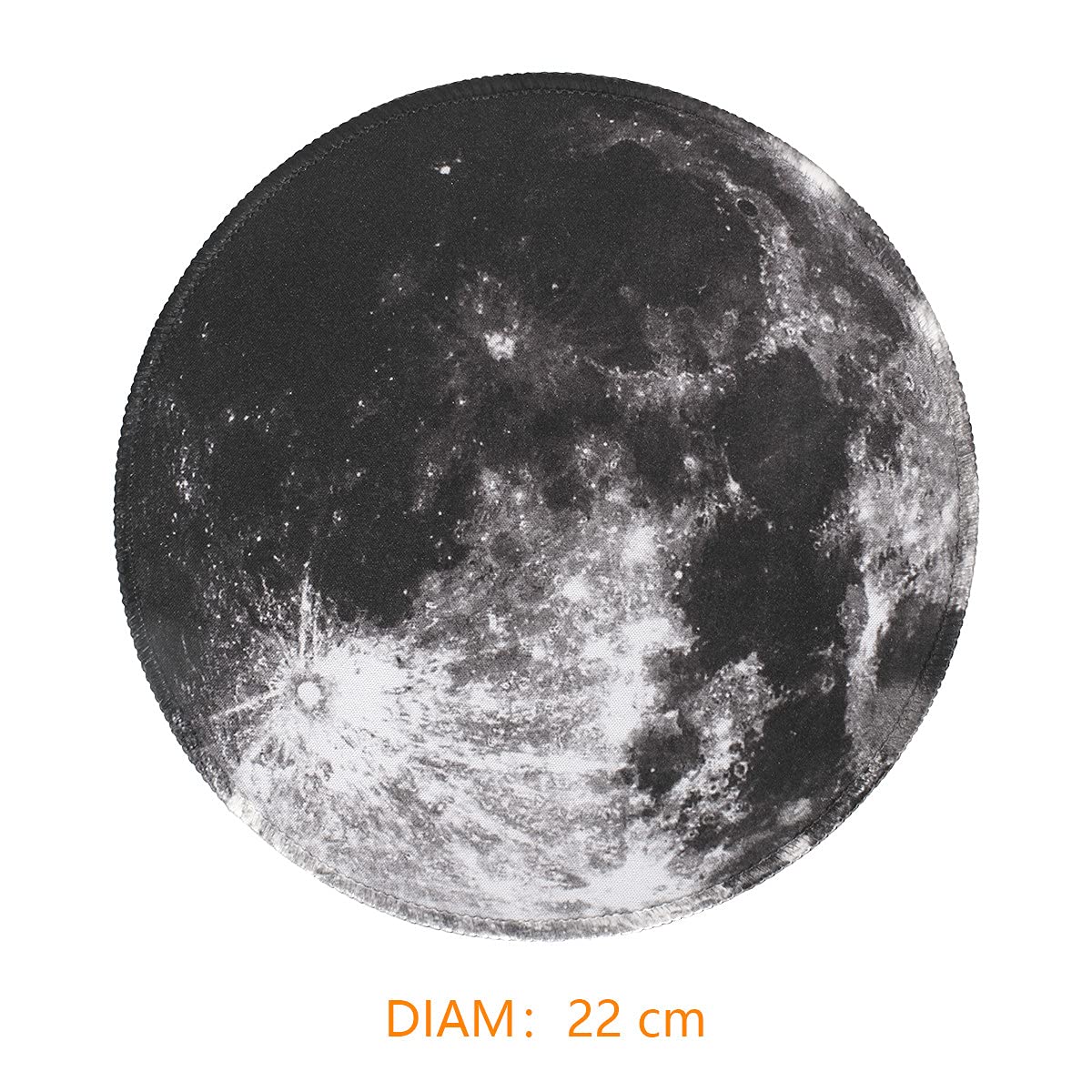 Qisan Round Gaming Mouse Pad Non Slip Rubber Mousepad 8.66x8.66x0.07 Inch with Stitched Edge Foldable Mouse Mat for Desktop, Laptop Mouse Pads for Desk | - View 5 of 5