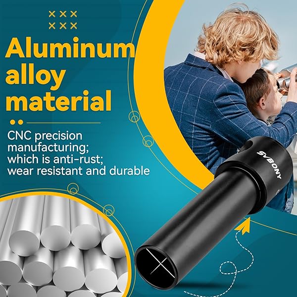 SVBONY SVBONY SV197 Collimating Cheshire Eyepiece 1.25 Inch for Newtonian Reflector Telescope Perfect for Accurate Alignment - View 6 of 9