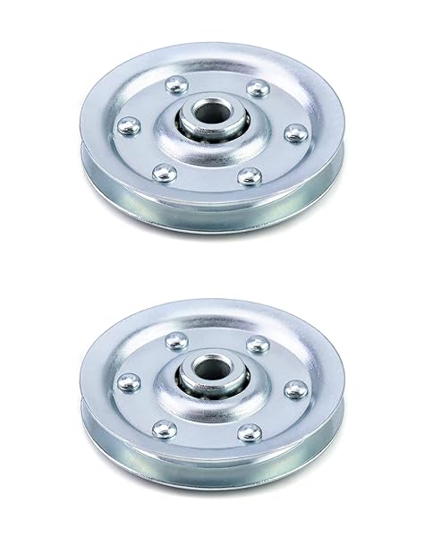 QWORK QWORK Extra Heavy Duty Garage Door Pulley 3 Inch 200LB - 2 Pack Professional Grade for Reliable Performance
