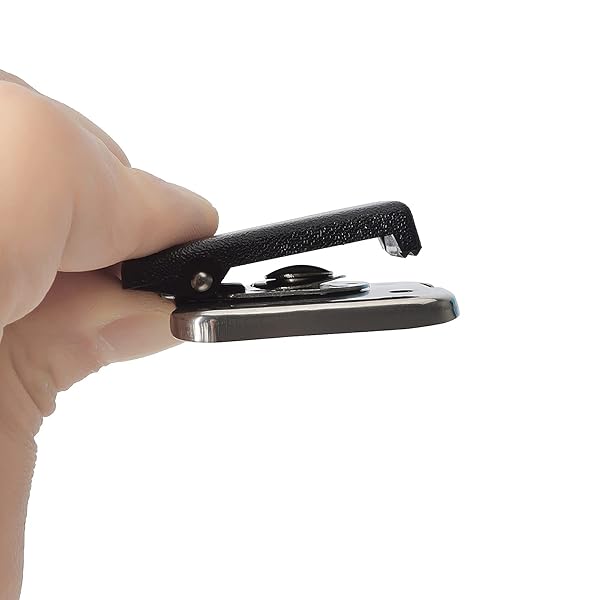 UAYESOK Replacement Belt Clip 4205823V01 for Motorola PMMN4013A PMMN4013 PMMN4025A PMMN4050 PMMN4062 Handheld Mic Strong Spring Clip 360 Rotatable - View 2 of 7