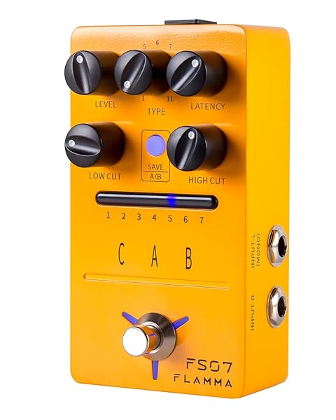 FLAMMA FLAMMA FS07 Stereo Simulation Pedal: 7 User Presets & IR Loading for Ultimate Sound Editing