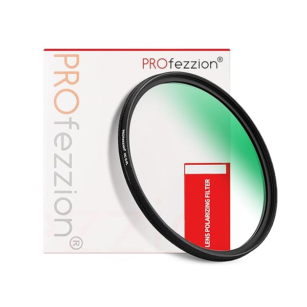 PROfezzion Profession 58mm Circular Polarizer Filter for Canon EOS Rebel T7 T6 T8i T7i T6i T6s Ultra Slim Multi Coated 12 Layers CPL Lens Filter - View 9 of 9