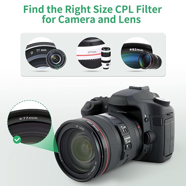 PROfezzion PROfezzion 67mm Circular Polarizer Filter for Canon & Sony - Ultra Slim Multi-Coated CPL for Stunning Photography - View 9 of 11