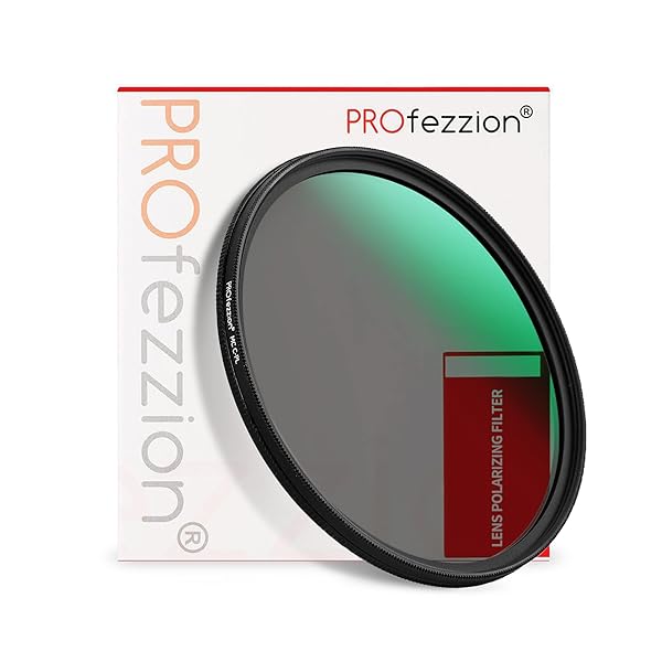 PROfezzion PROfezzion 52mm Circular Polarizer Filter for Nikon & Canon - Ultra Slim 12-Layer Multi-Coated CPL Lens Filter - View 2 of 10