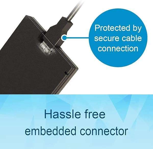 BUFFALO BUFFALO 1TB External SSD - Fast USB-C & USB-A Storage for PS4, PS5, Windows & Mac - SSD-PG1.0U3B - View 6 of 9