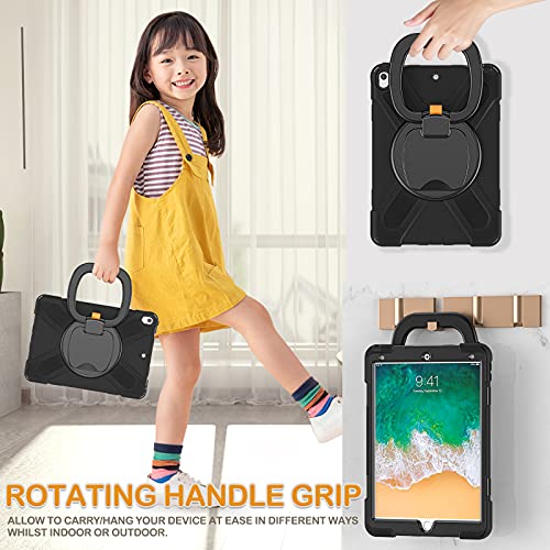 BRAECN BRAECN Heavy Duty Silicone Case for iPad Air 3 10.5 2019 and iPad Pro 10.5 2017 with Pencil Holder and Rotating Hand Grip Black - View 4 of 6