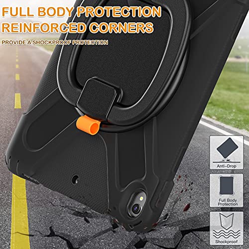 BRAECN BRAECN Heavy Duty Silicone Case for iPad Air 3 10.5 2019 and iPad Pro 10.5 2017 with Pencil Holder and Rotating Hand Grip Black - View 6 of 6