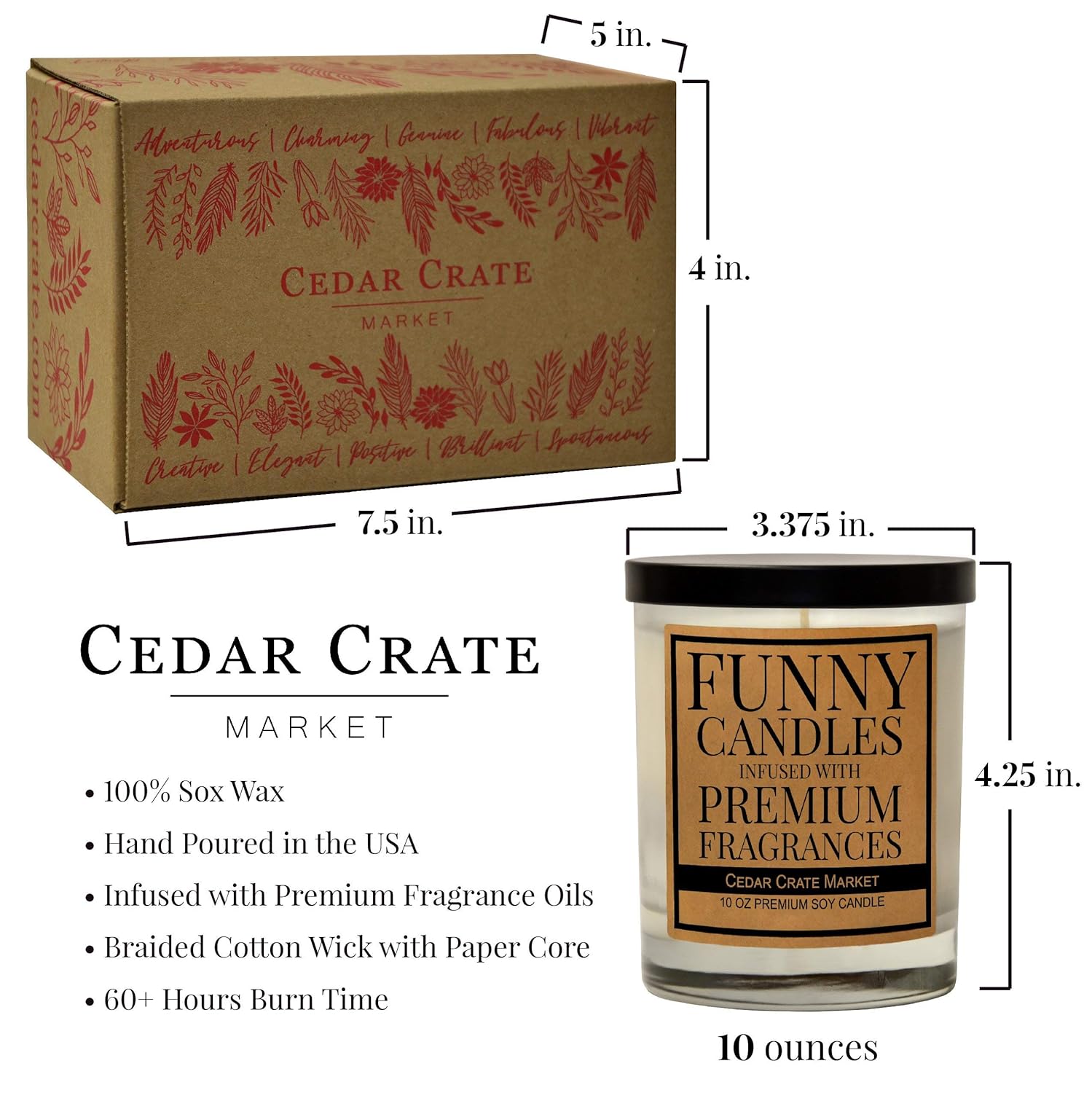 CEDAR CRATE MARKET Gemini Astrology Candle - Best Friends, Friendship Gifts for Women, Men, Zodiac Birthday Gift for Gemini Friends Female, Gemini Lovers, Horoscope - View 4 of 9