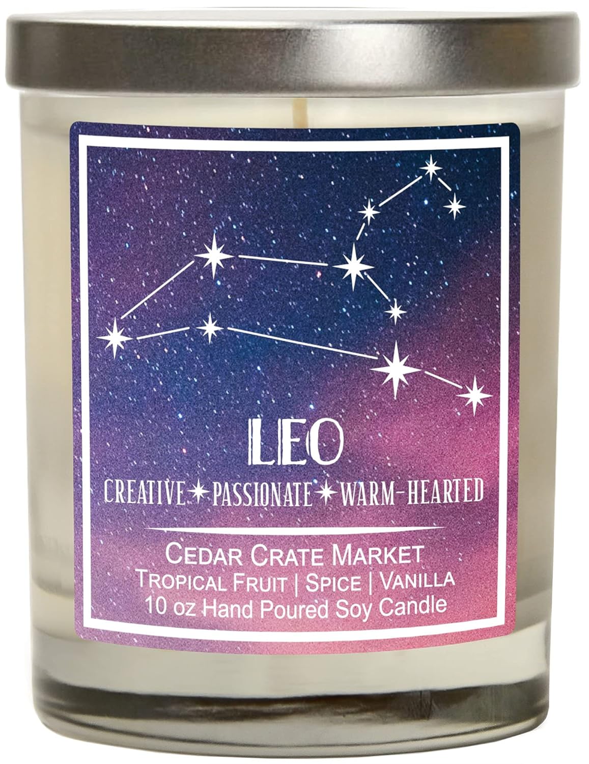 CEDAR CRATE MARKET Virgo Astrology Candle - Best Friends, Friendship Gifts for Women, Men, Zodiac Birthday Gift for Virgo Friends Female, Virgo Lovers, Horoscope - View 7 of 9