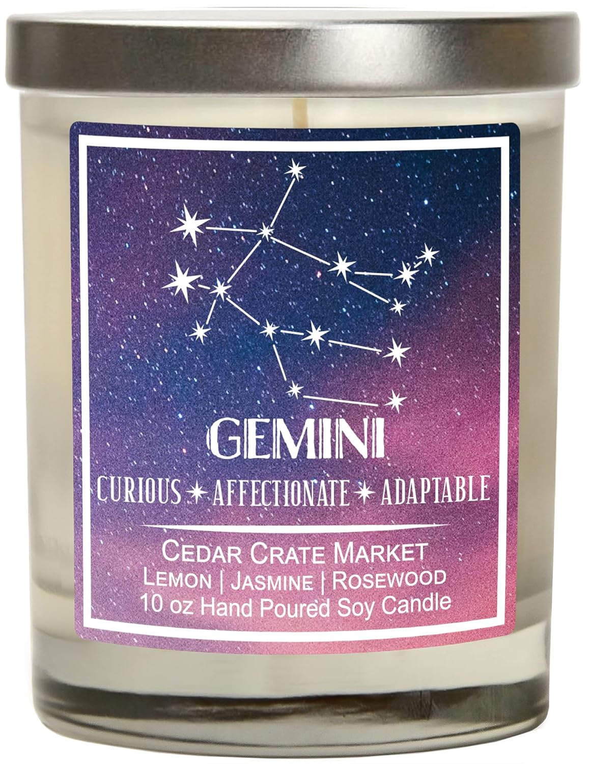 CEDAR CRATE MARKET Virgo Astrology Candle - Best Friends, Friendship Gifts for Women, Men, Zodiac Birthday Gift for Virgo Friends Female, Virgo Lovers, Horoscope - View 9 of 9