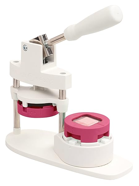 We R Memory Keepers DIY 32mm Square Buttons with We R Memory Keepers Button Press - Perfect for Bags, Crafts & Scrapbooking - View 9 of 10