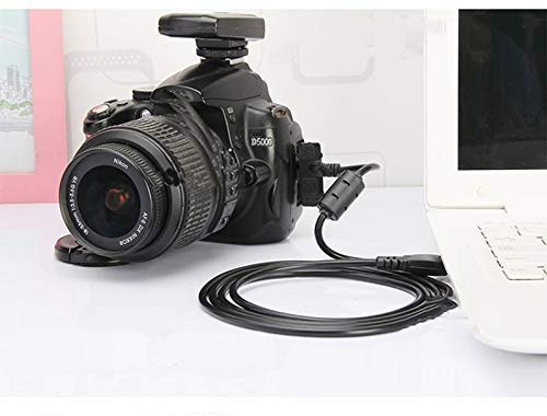 Toeasor Replacement UC-E4 USB Cable for Nikon DSLR Cameras D300 D3000 D300S D3100 D3S D3X D40 D50 D70 D700 D7000 D70s D80 D90 D4 D4S D600 D610 - View 4 of 8