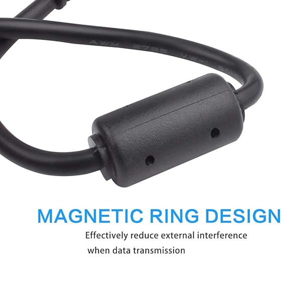 Toeasor Replacement UC-E4 USB Cable for Nikon DSLR Cameras D300 D3000 D300S D3100 D3S D3X D40 D50 D70 D700 D7000 D70s D80 D90 D4 D4S D600 D610 - View 6 of 8