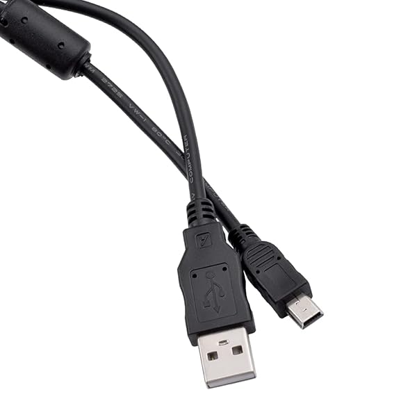 Toeasor Replacement UC-E4 USB Cable for Nikon DSLR Cameras D300 D3000 D300S D3100 D3S D3X D40 D50 D70 D700 D7000 D70s D80 D90 D4 D4S D600 D610 - View 8 of 8