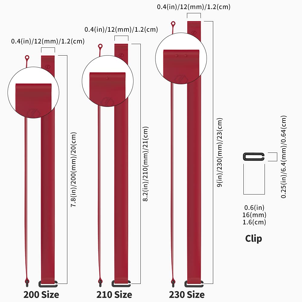 Sinjimoru C-Shaped Clip Finger Phone Grip, Sinjimoru Silicone Cell Phone Strap for Phone Case with Clip as Phone Loop Holder for iPhone Case & Samsung Phone. Sinji Loop Clip Wine Red 200 - View 6 of 8