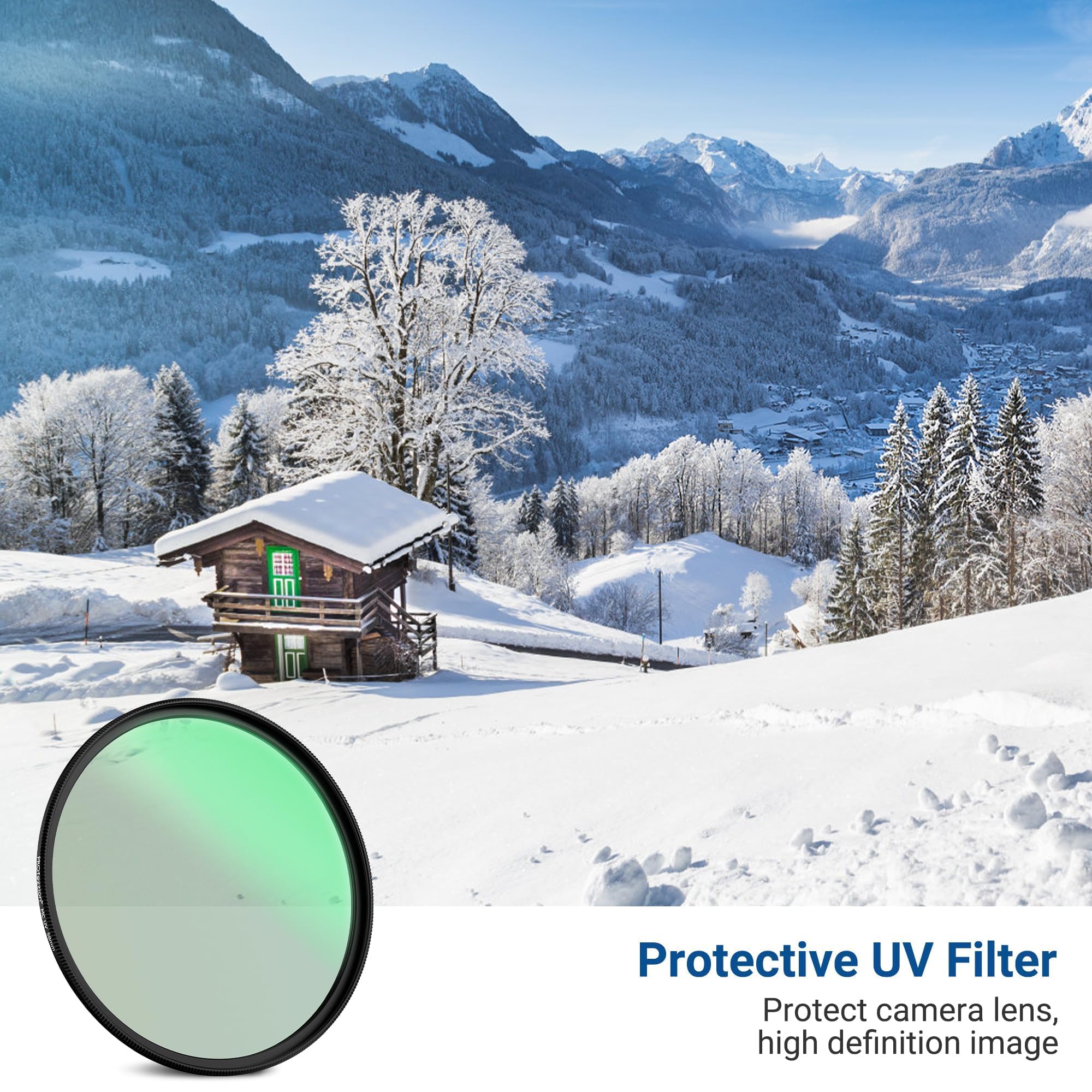PROfezzion PROfezzion 62mm UV Filter - Ultra Slim Protection for Sony, Nikon, Fujifilm Lenses | Multi-Coated Quality - View 2 of 7