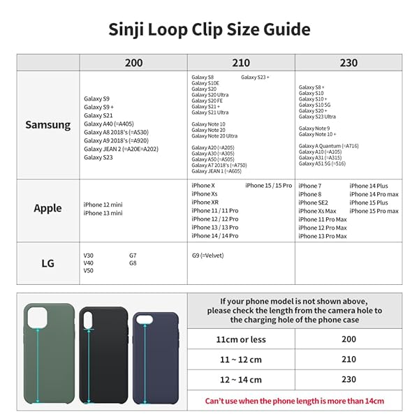 Sinjimoru C-Shaped Clip Finger Phone Grip, Sinjimoru Silicone Cell Phone Strap for Phone Case with Clip as Phone Loop Holder for iPhone Case & Samsung Phone. Sinji Loop Clip White 210 - View 7 of 10