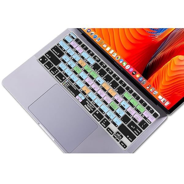 XSKN XSKN Silicone Keyboard Cover for 2020 MacBook Air 13.3 inch with Touch ID A2179 A2337 M1 Chip Shortcuts Function and Language Series - View 4 of 9